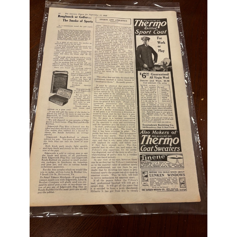 Mobiloil Print Ad 1921 Gargoyle Vacuum Oil Vintage Automotive Art Man Cave - Picture 2 of 2